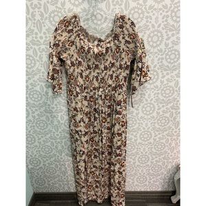 off the shoulder maxi dress